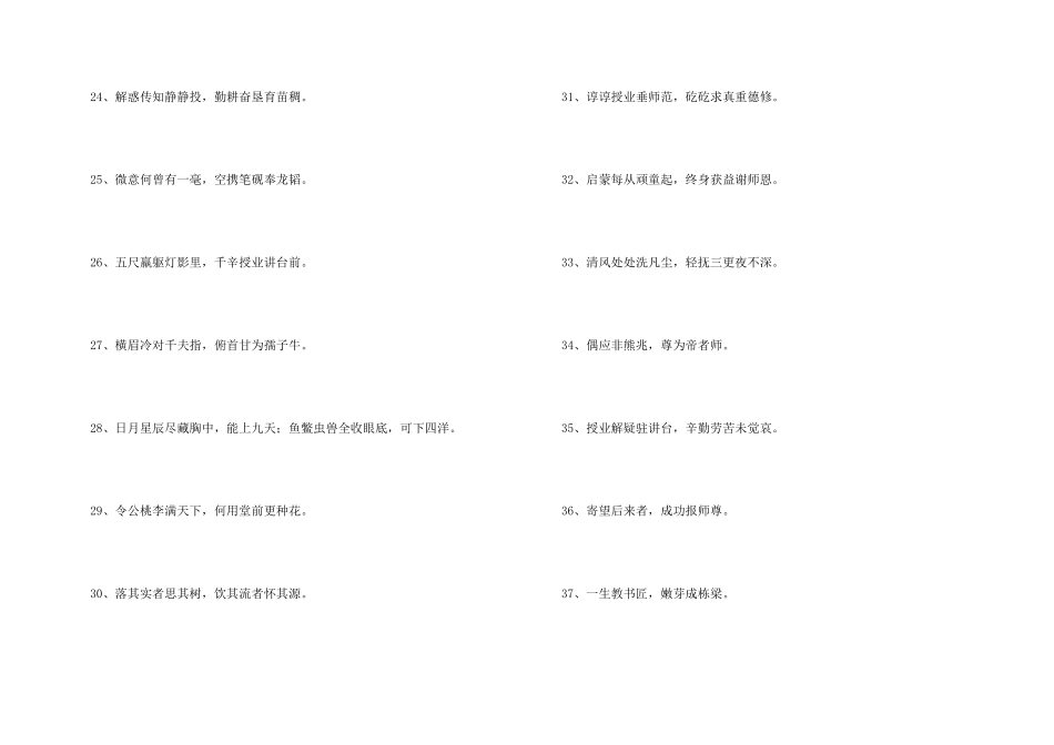 教师座右铭诗句（60句）_第3页
