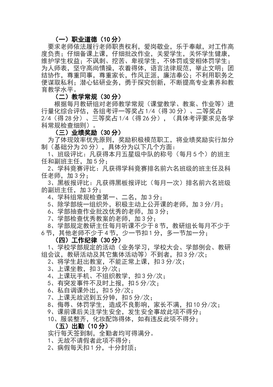 教师积分制管理办法37137_第2页