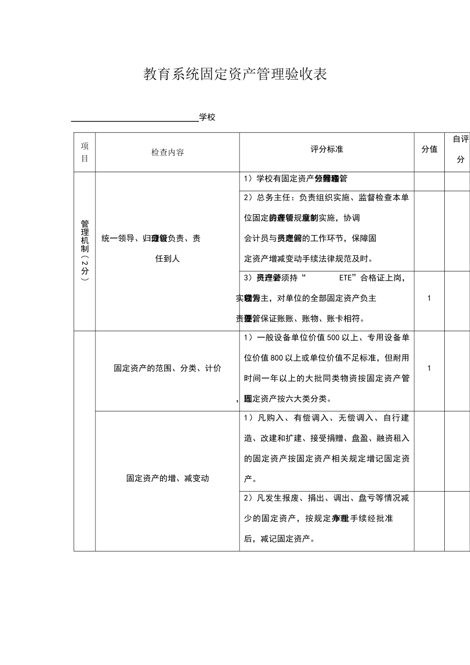 教育系统固定资产管理验收表_第2页