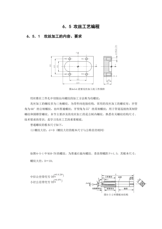 数控攻丝工艺