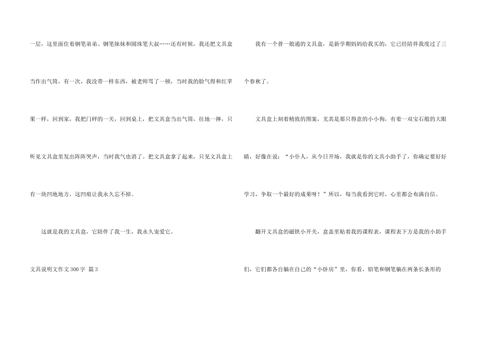 文具说明文300字五篇_第3页