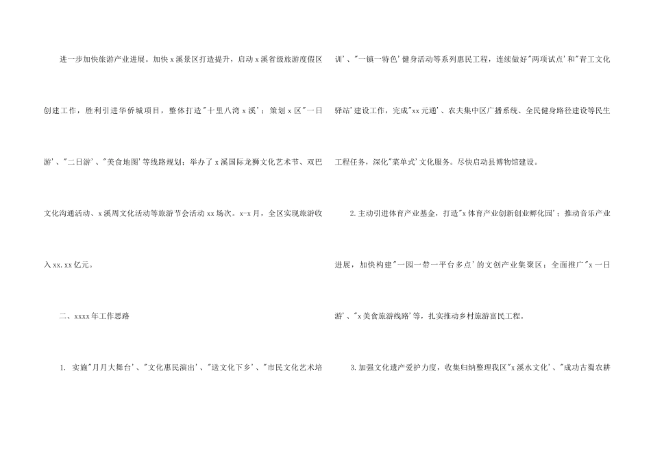 文化旅游和广电新闻出版局2024年工作总结及来年工作思路_第2页