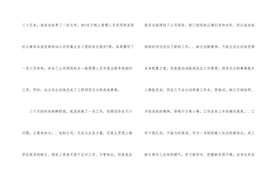 文员试用期工作总结报告格式_第3页