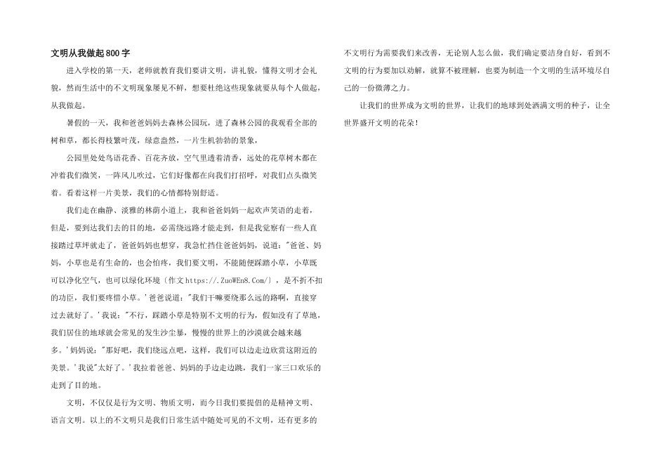 文明从我做起800字_第1页