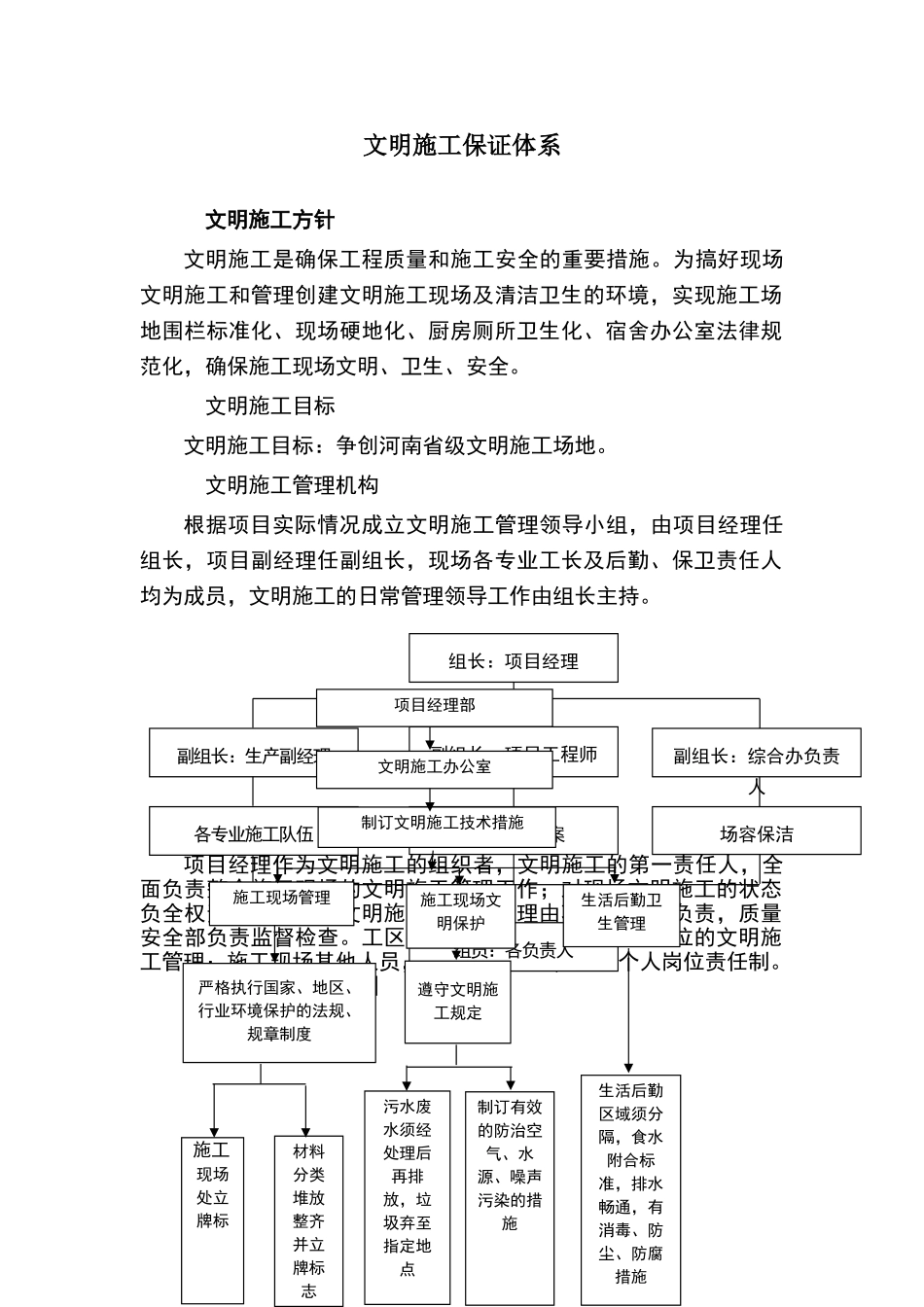 文明施工体系及措施_第1页