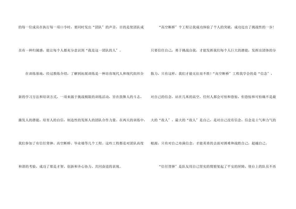 断桥拓展训练心得体会_第3页