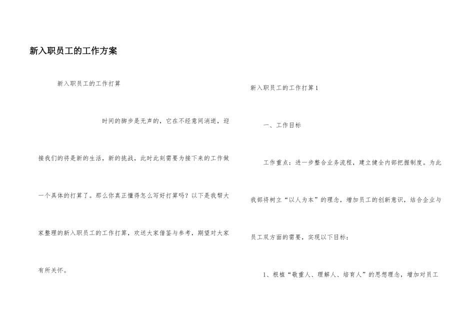 新入职员工的工作计划_第1页