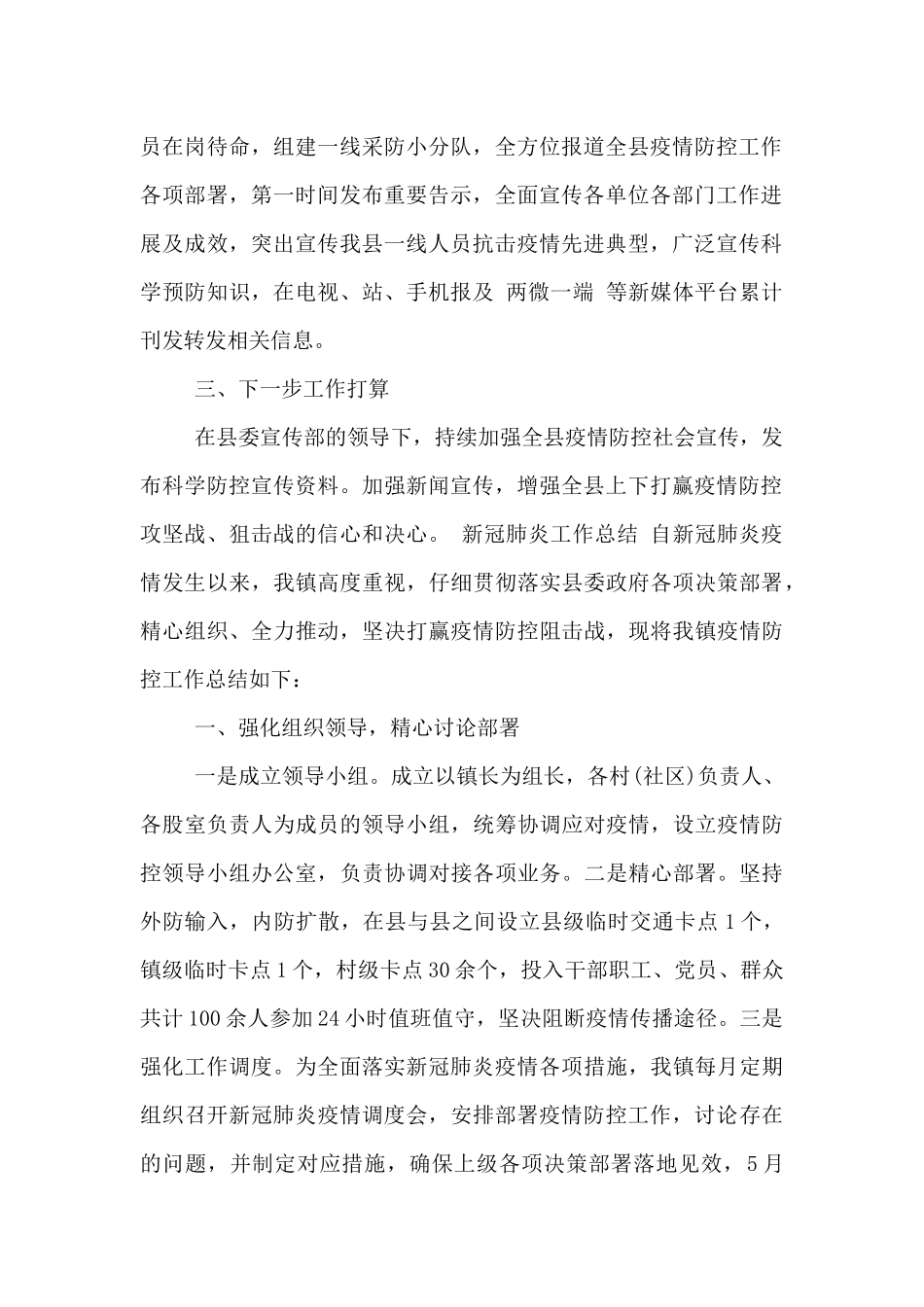 新冠肺炎工作总结_第2页