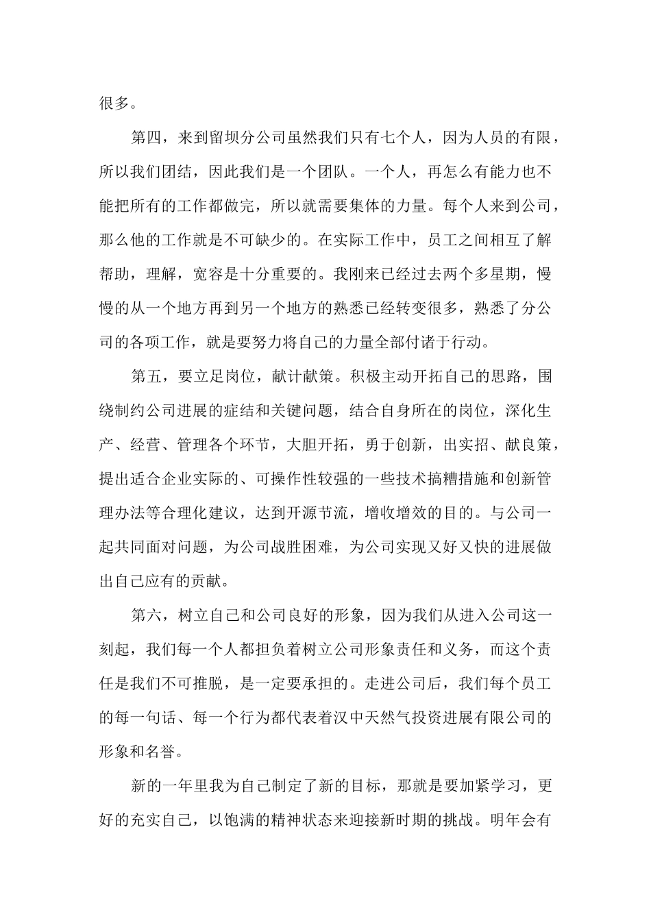 新员工年终个人述职报告_第3页