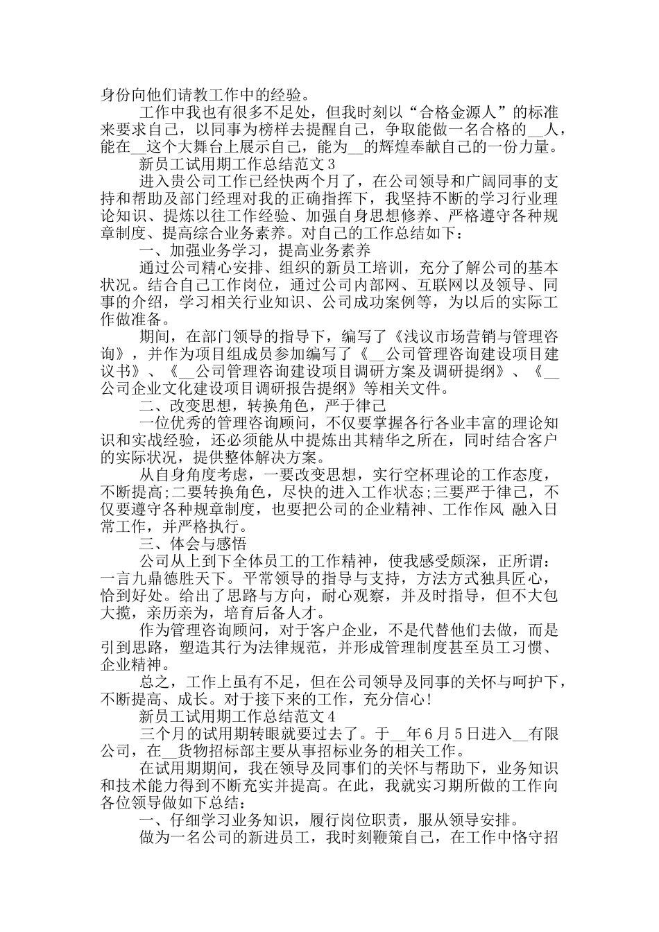 新员工试用期工作总结范文_第3页