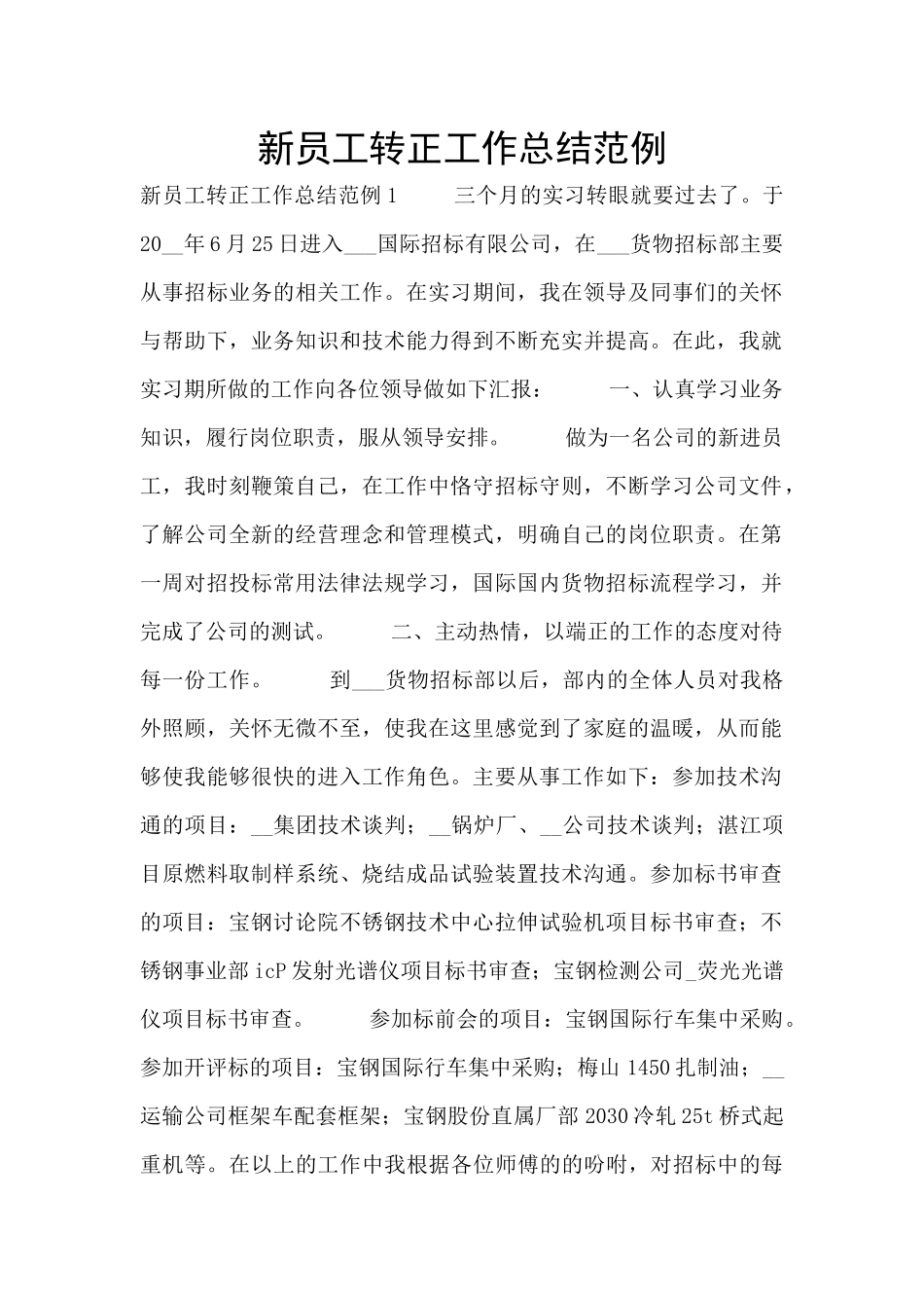 新员工转正工作总结范例_第1页