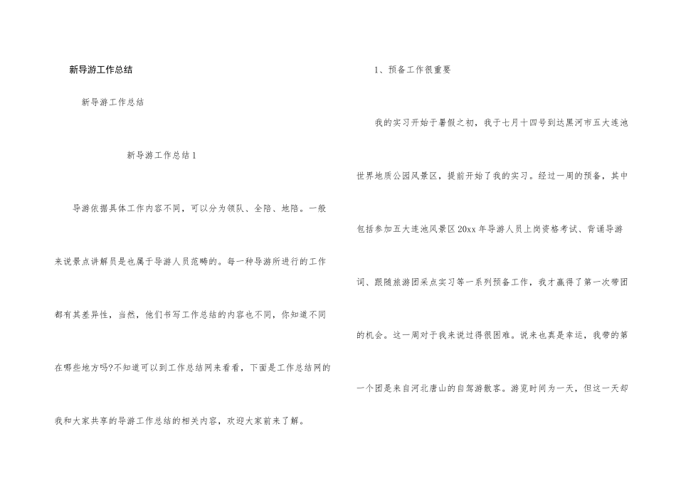 新导游工作总结_第1页