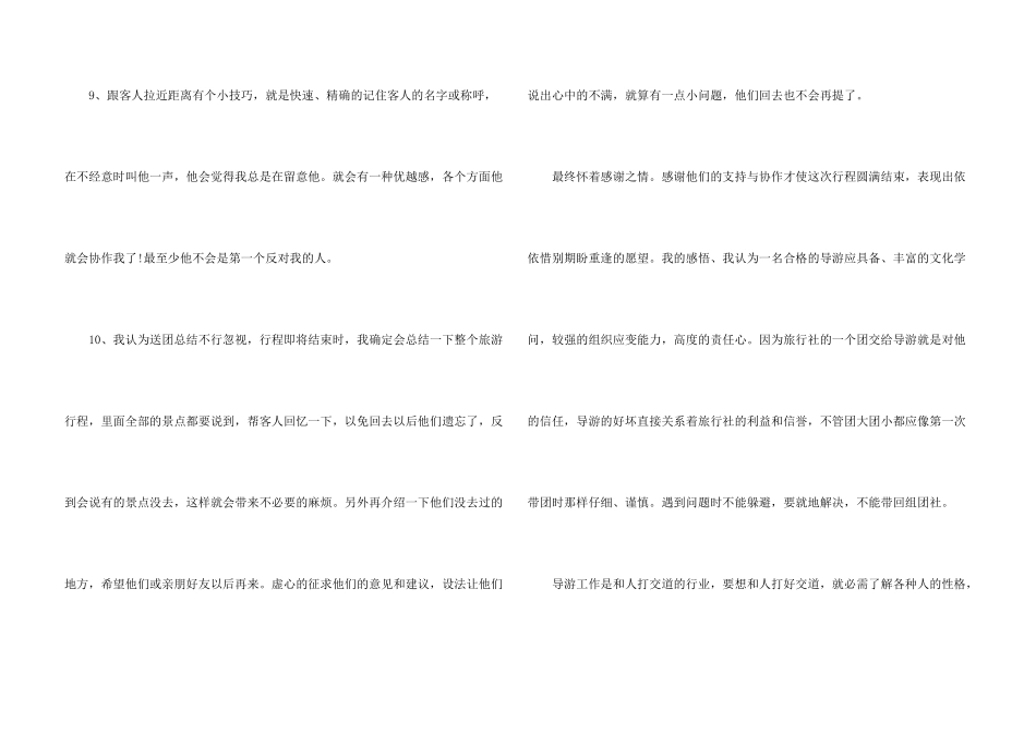 新导游年终工作总结范例_第3页