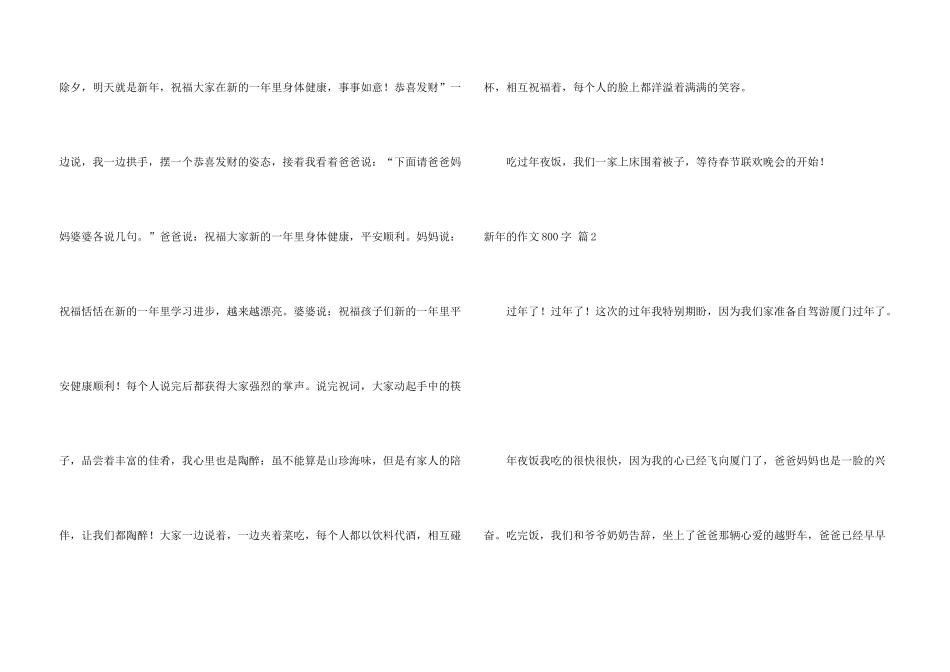 新年800字汇总10篇_第3页