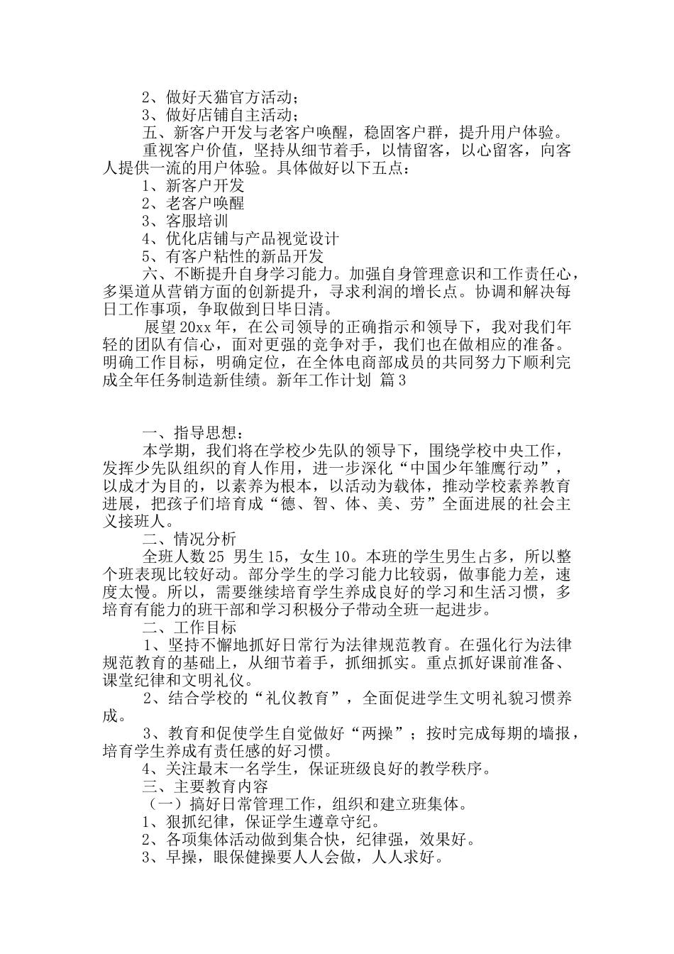 新年工作计划集合七篇_第3页
