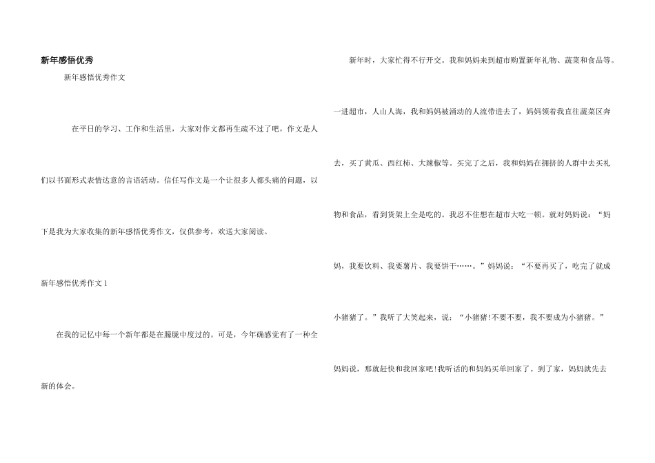 新年感悟优秀_第1页