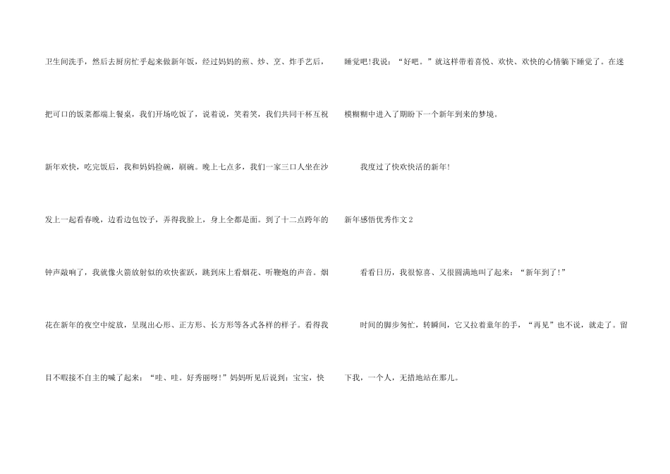 新年感悟优秀_第2页