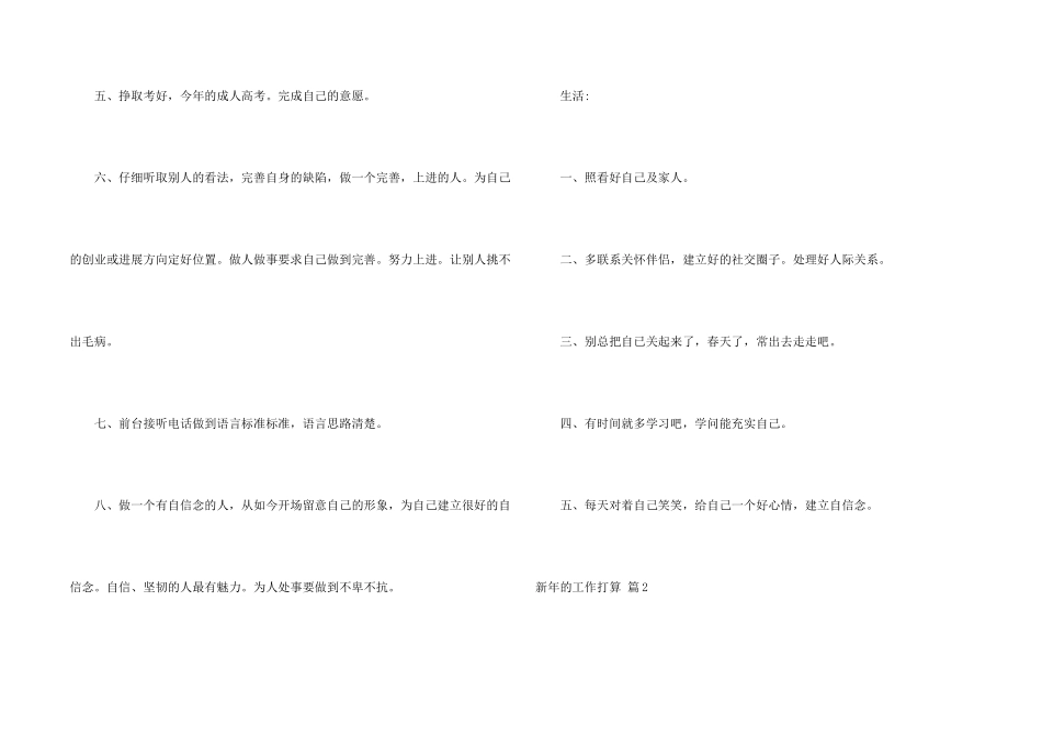 新年的工作计划四篇_第2页