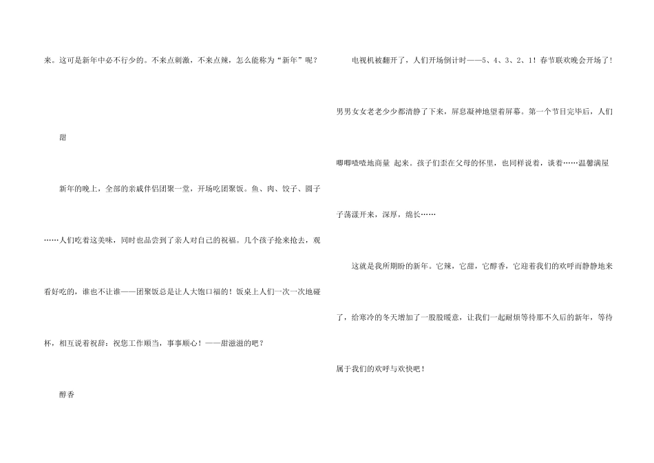 新年的400字锦集五篇_第2页