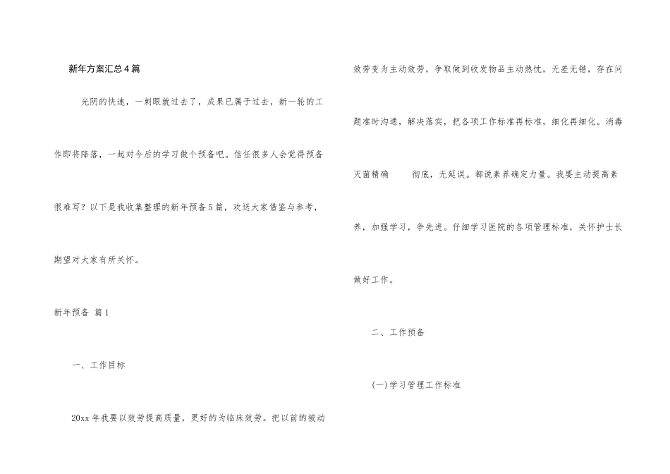 新年计划汇总4篇_第1页