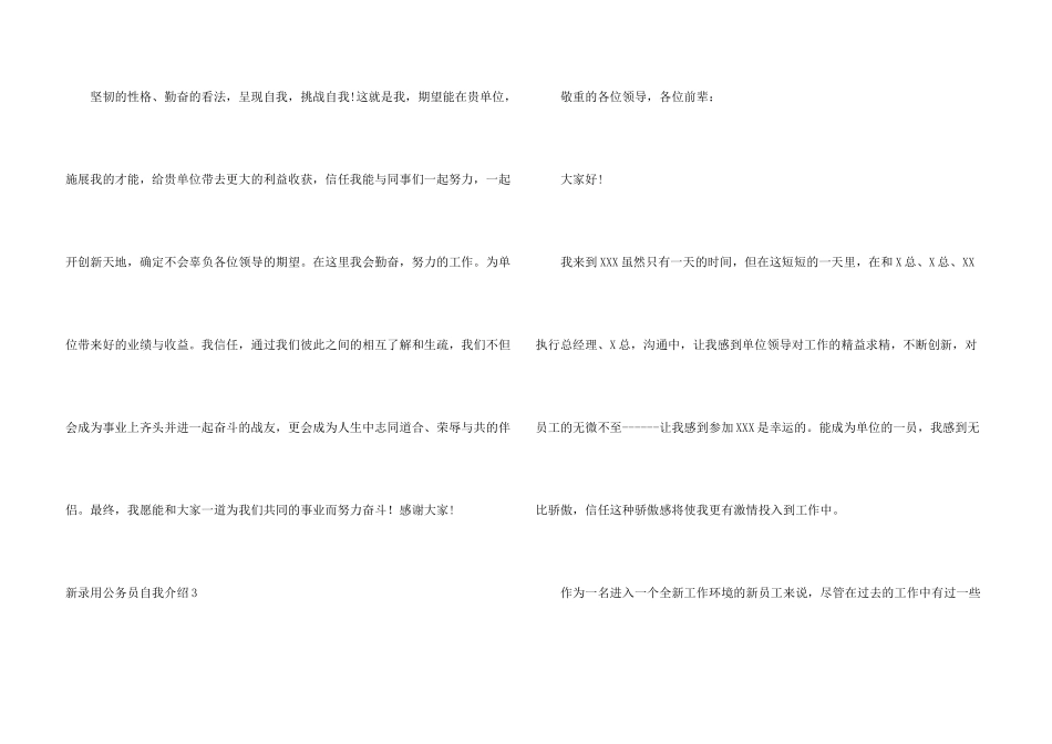 新录用公务员自我介绍_第3页