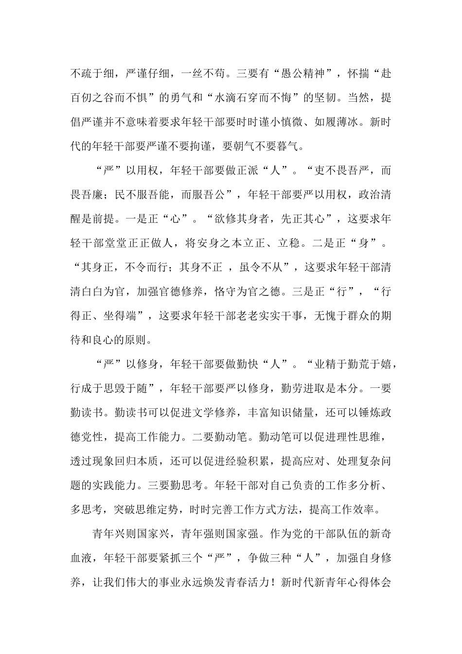 新时代新青年心得体会范文_第3页