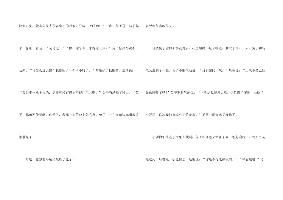 新版龟兔赛跑_第2页