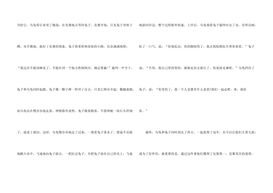 新编龟兔赛跑15篇_第3页