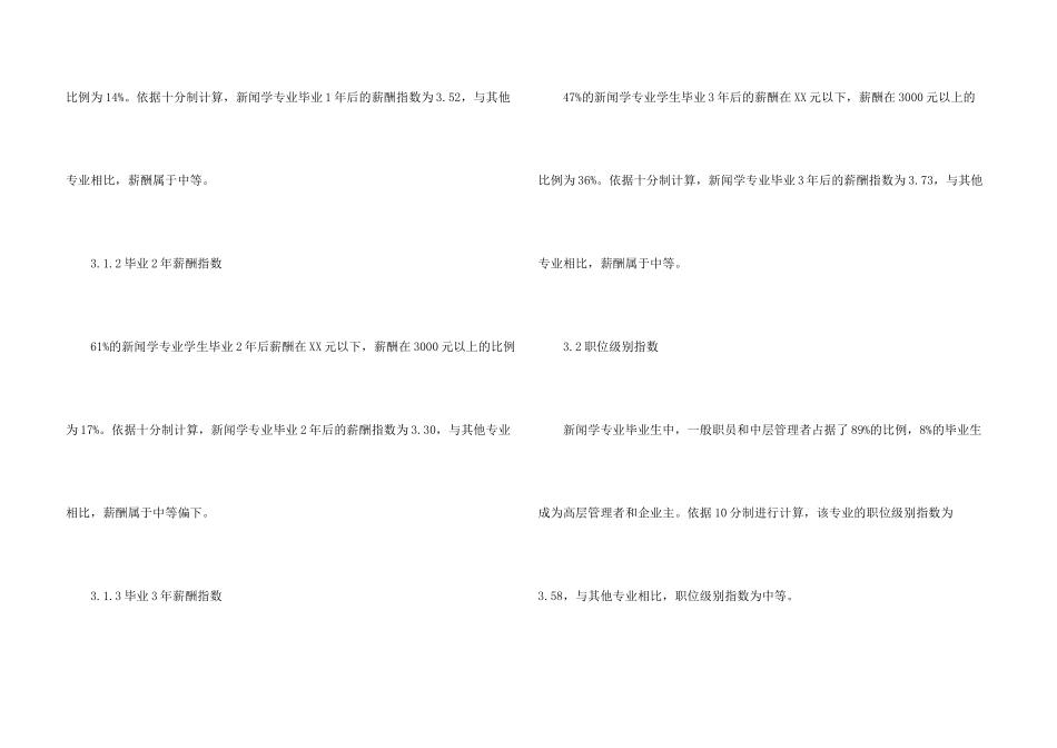 新闻学专业景气度调查报告_第3页