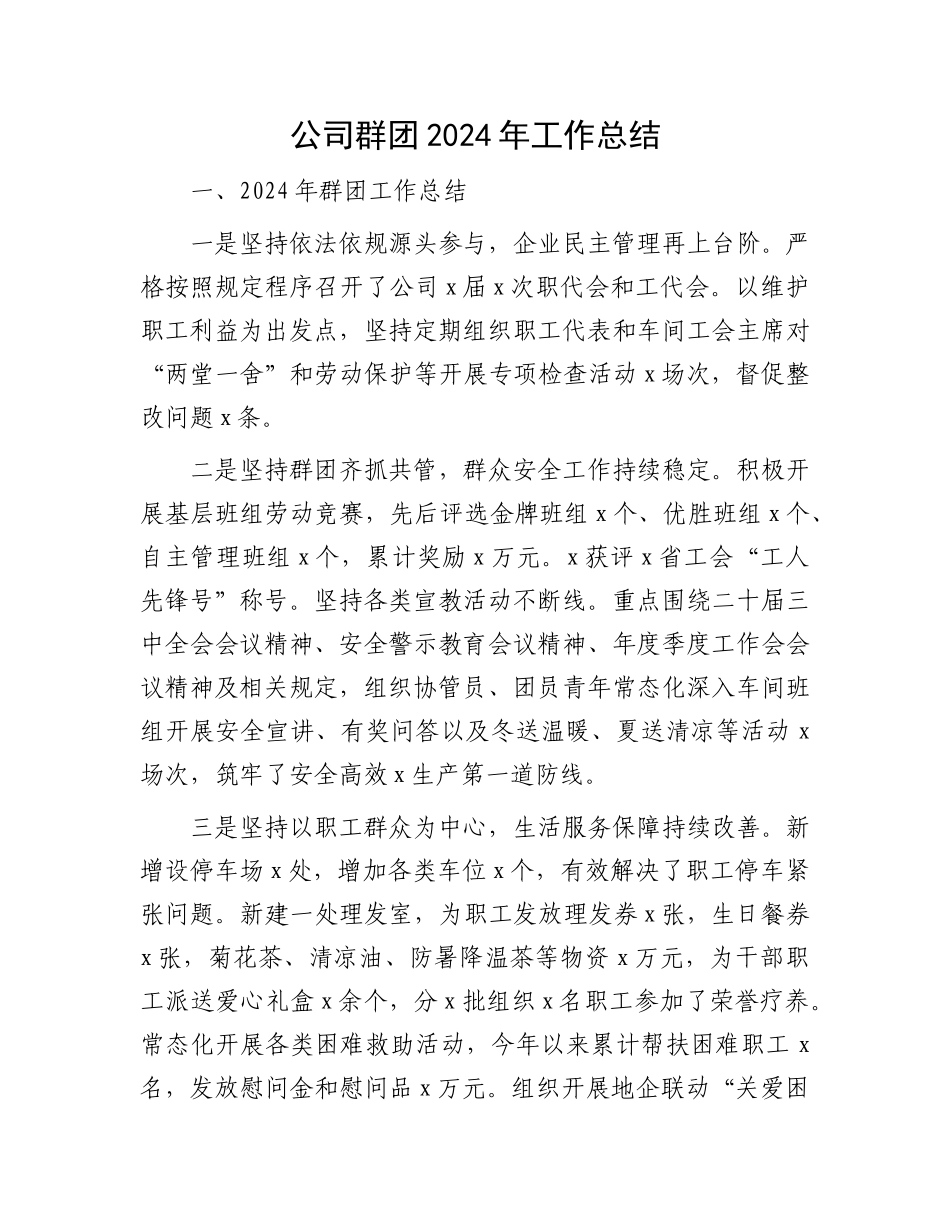 国企群团2024年工作总结_第1页