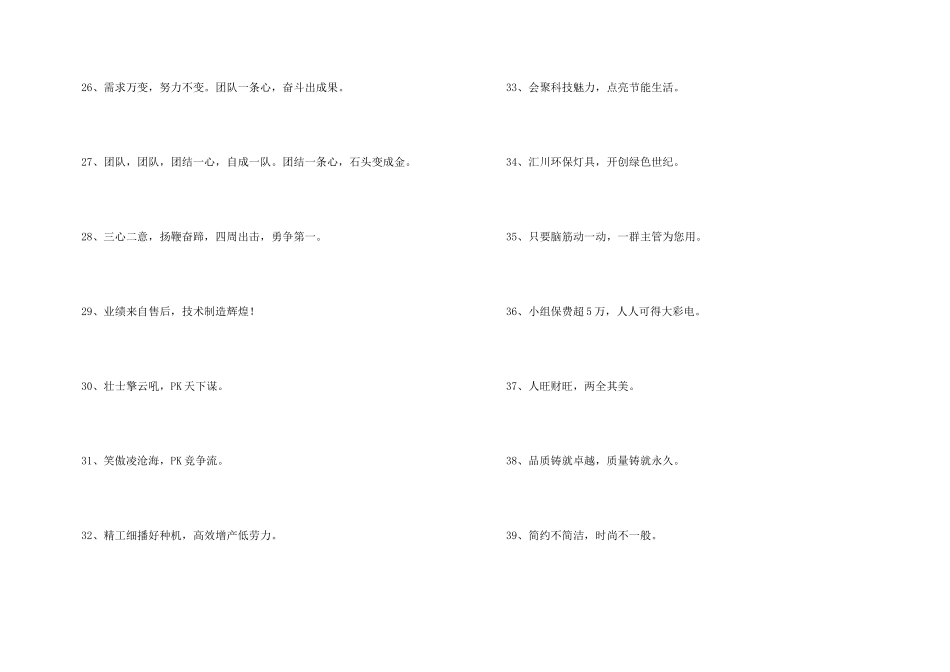 新颖的销售口号汇总45条_第3页