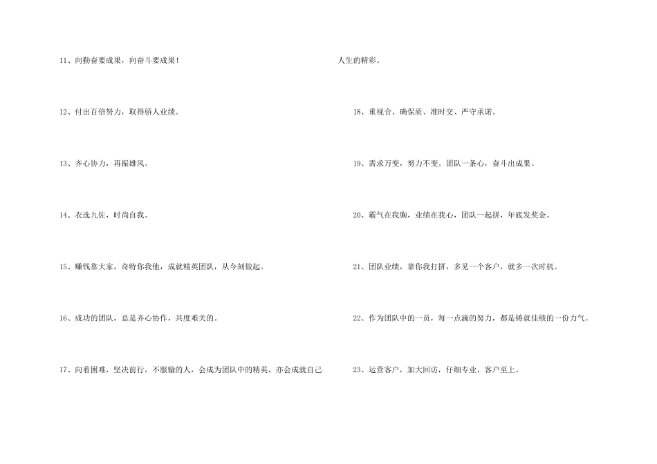 新颖的销售口号集合40句_第2页