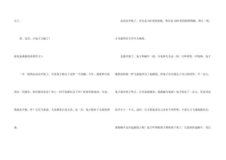 新龟兔赛跑的故事_第3页