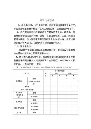 施工技术要求