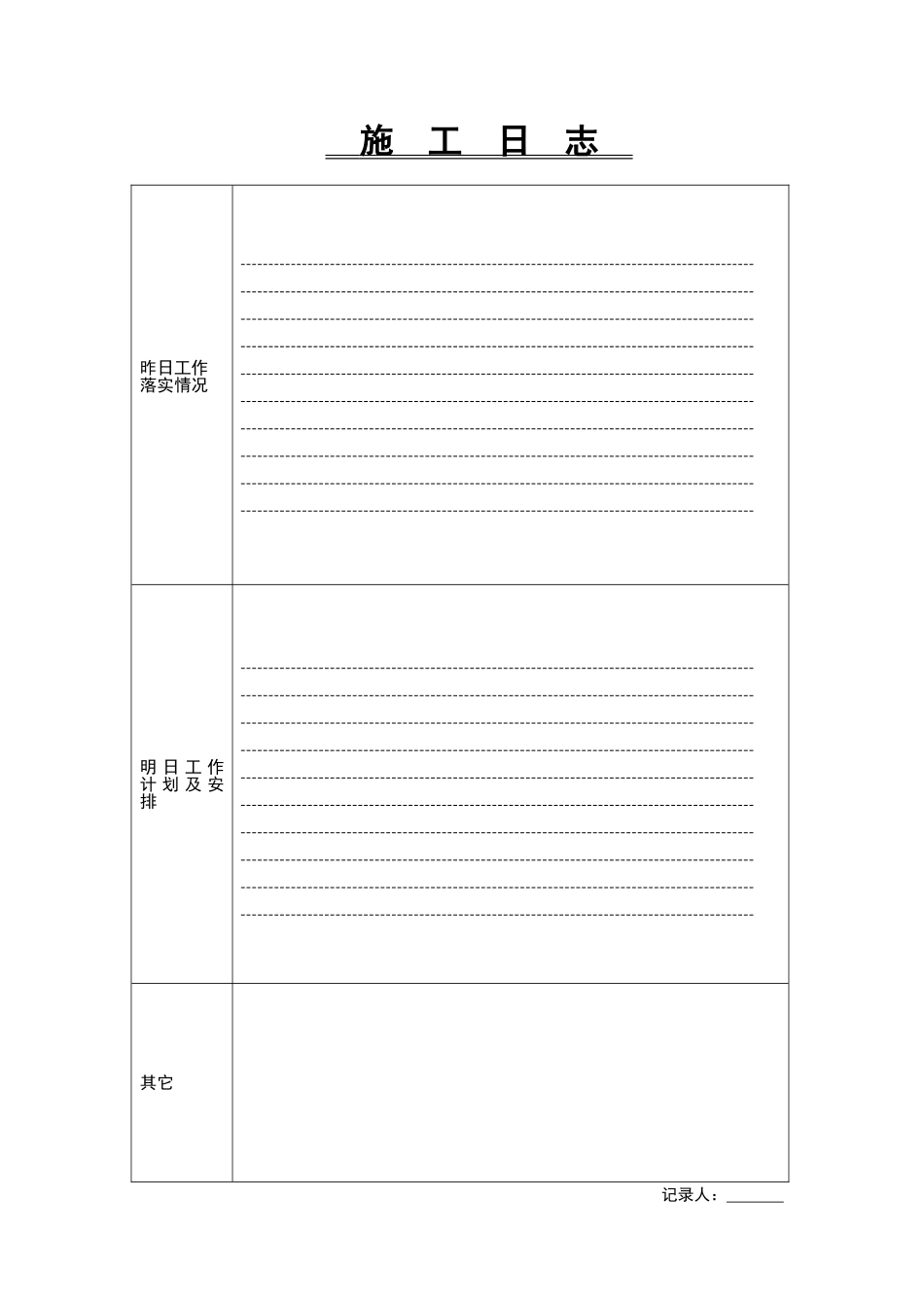 施工日志表格样式_第3页