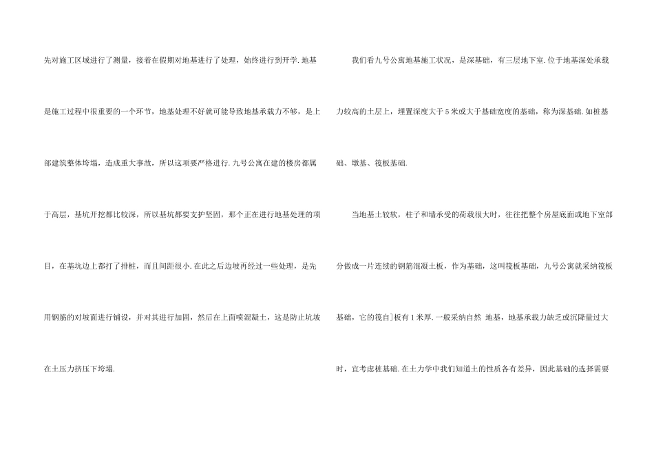 施工认识实习报告锦集5篇_第2页