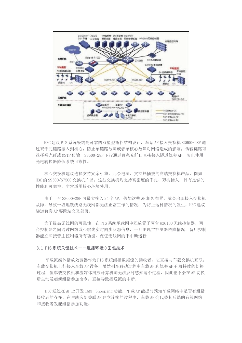 旅客信息系统H3C地铁PIS系统解决方案_第2页