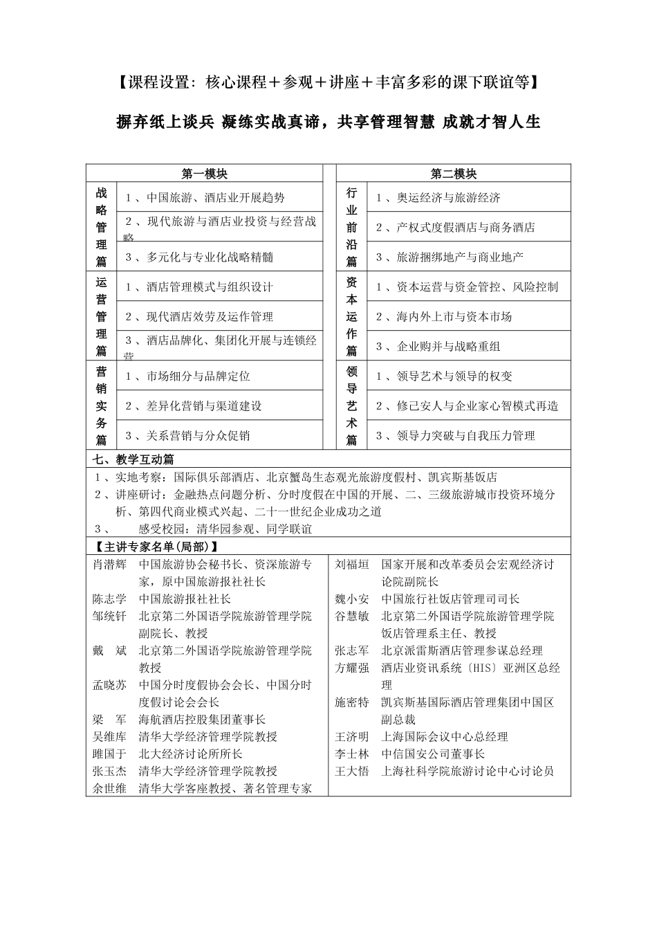 旅游与酒店管理国际化CEO高级研修班_第2页
