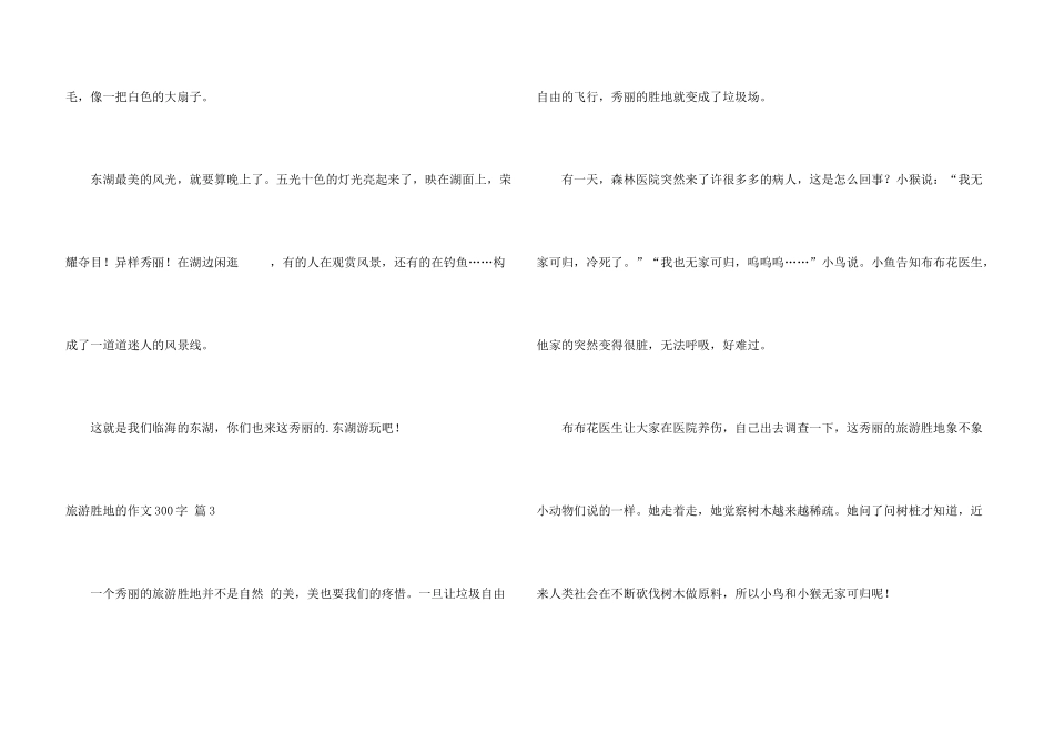 旅游胜地的300字合集五篇_第3页