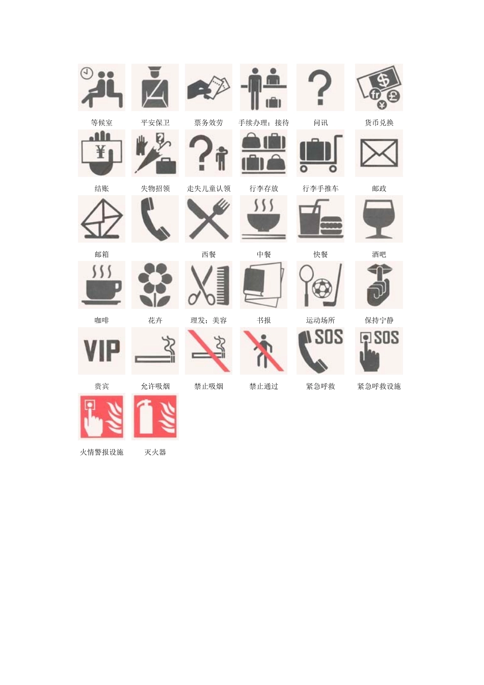 旅游饭店用公共信息图形符号_第2页