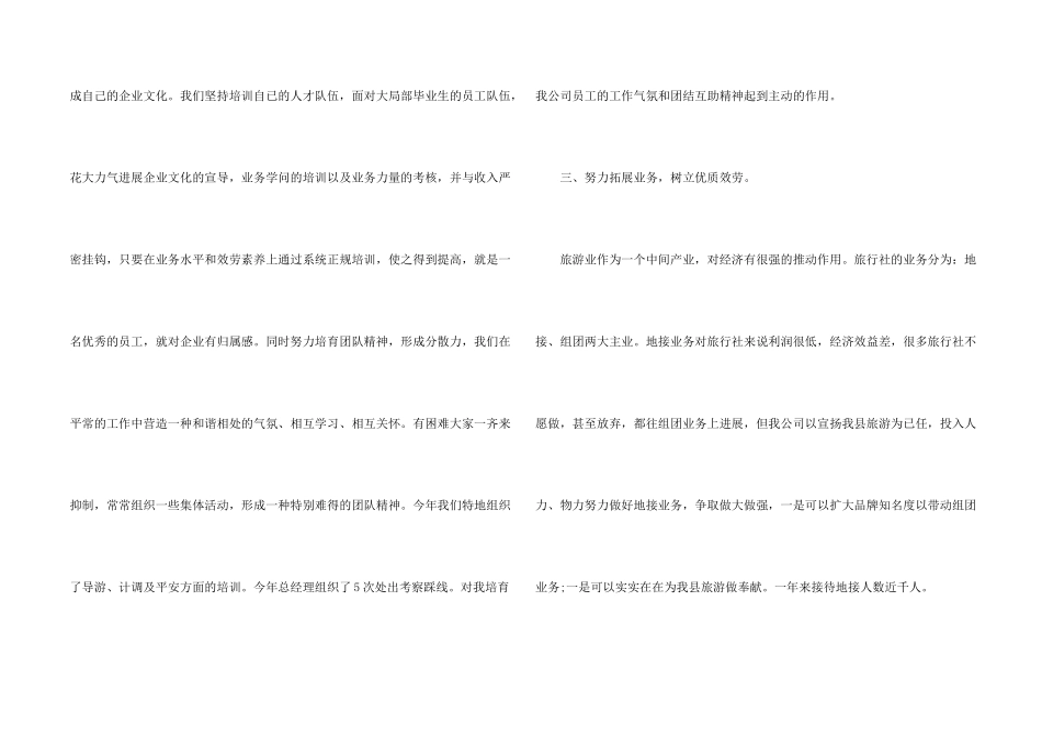 旅行社年终工作总结2024_第2页