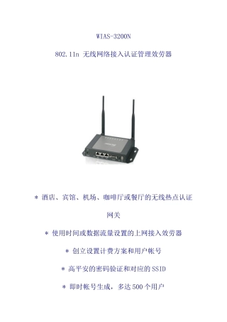 无线接入服务器