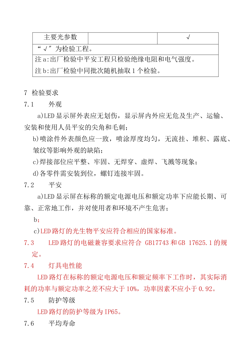 显示屏产品出厂检验标准_第3页