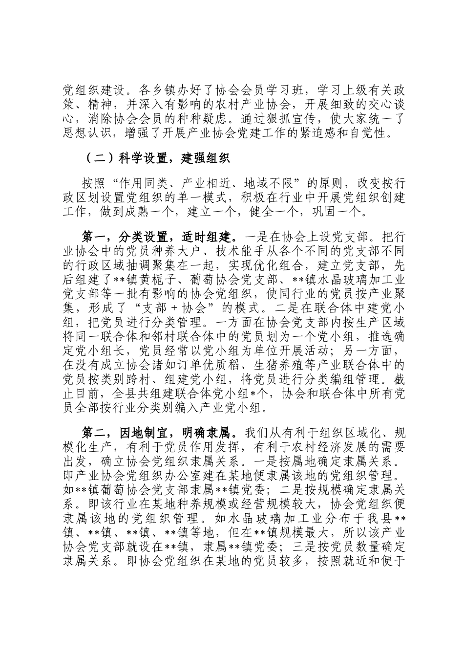某县农村产业协会党组织建设调研报告_第2页