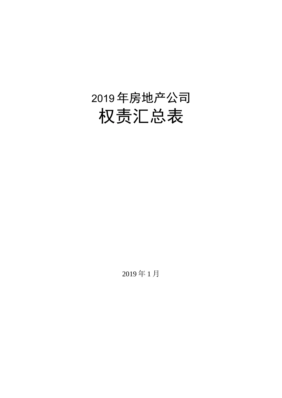 (房地产管理)房地产公司权责汇总表_第1页