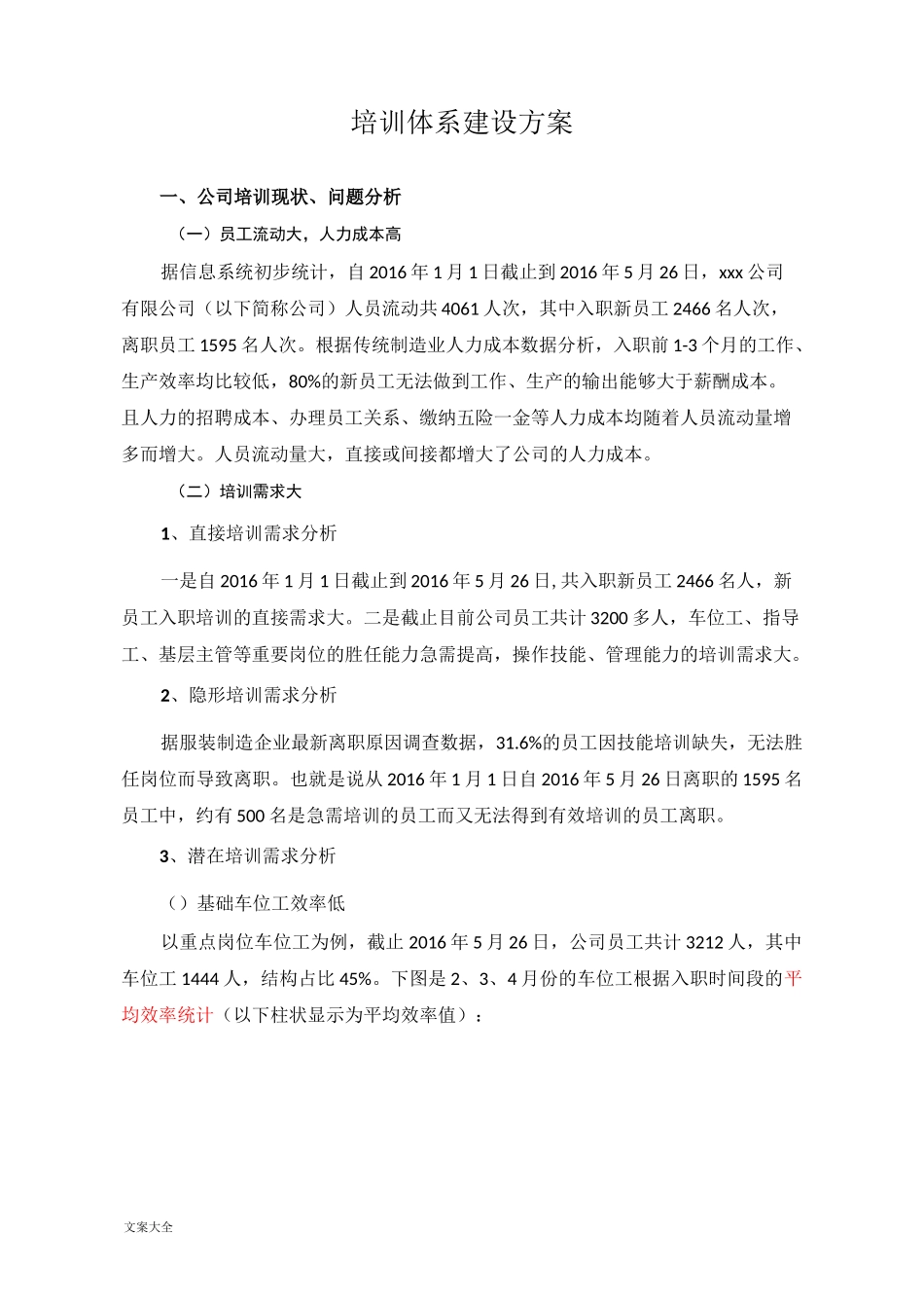 某大型制造企业培训体系建设方案设计_第1页