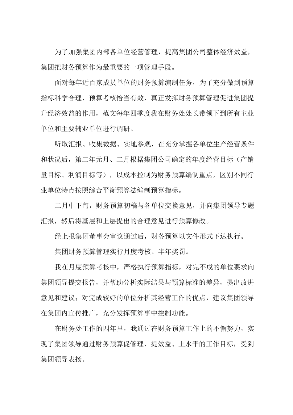 高级会计师评审专业技术工作总结_第2页