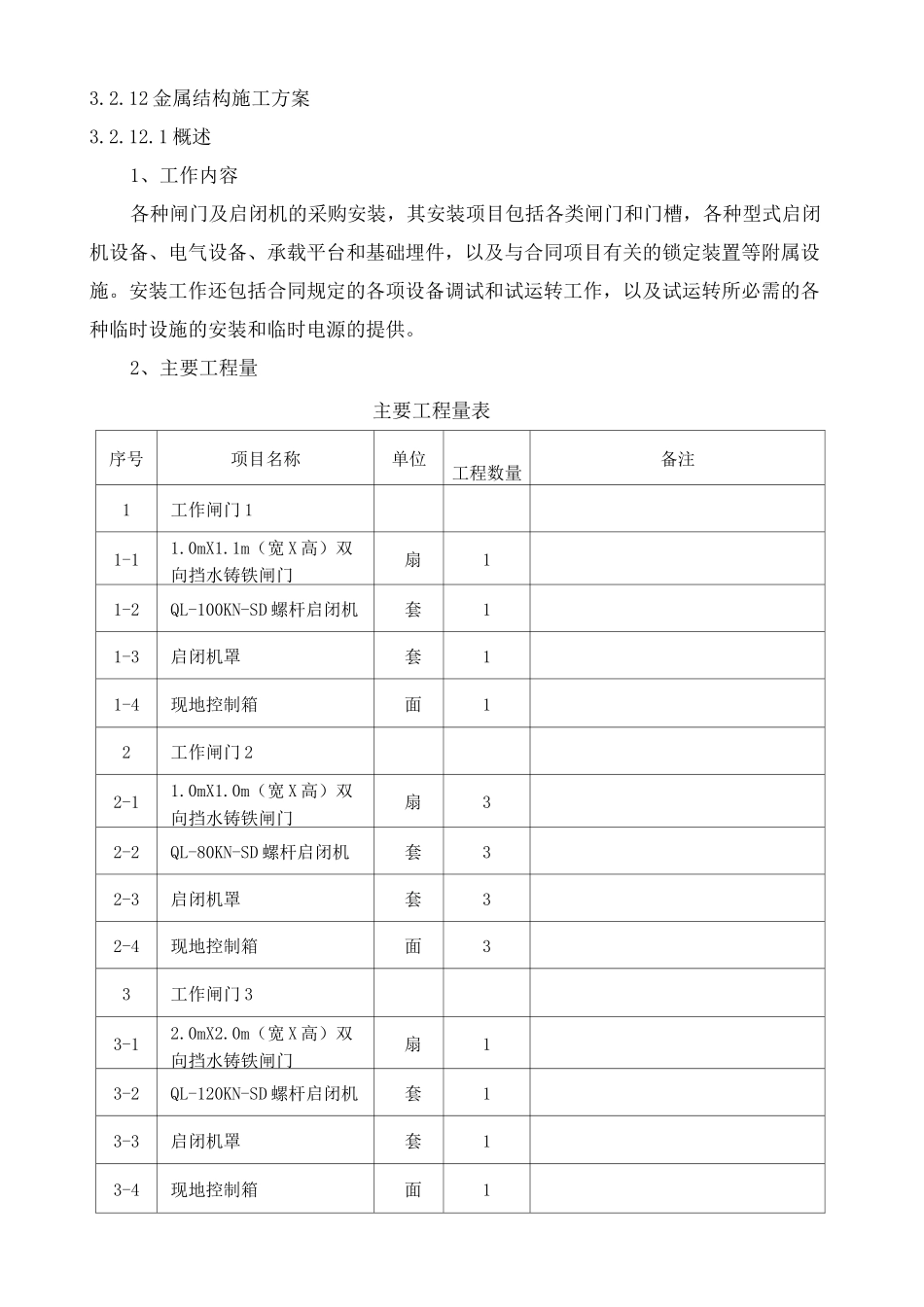 (完整版)金属结构施工方案_第1页