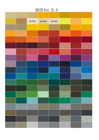 德国RAL色卡