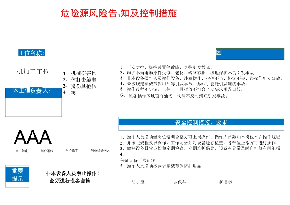 风险告知卡模板_第1页